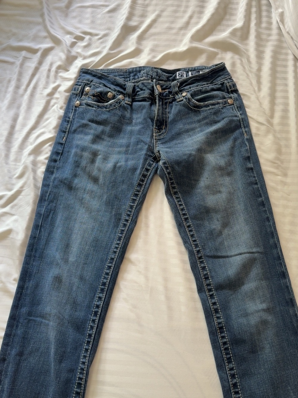 Miss Me Women’s Blue Denim Jeans - Classic Mid Wash